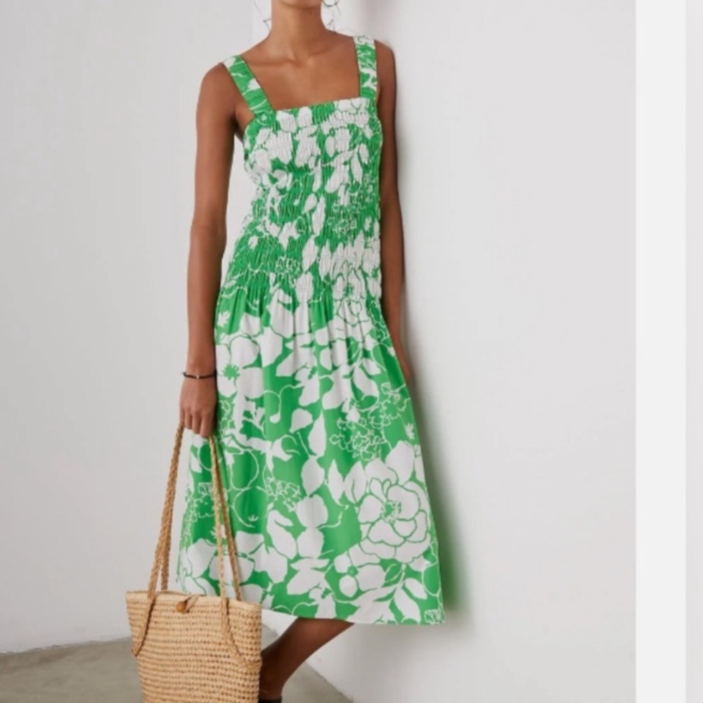 Rails Seville Green Lotus print dress